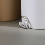 Korean 925 Sterling Silver Earrings For Woman Simple Clip Earring Aretes De Plata De Ley 925 Charm Fine Jewelry Earing Oorbellen