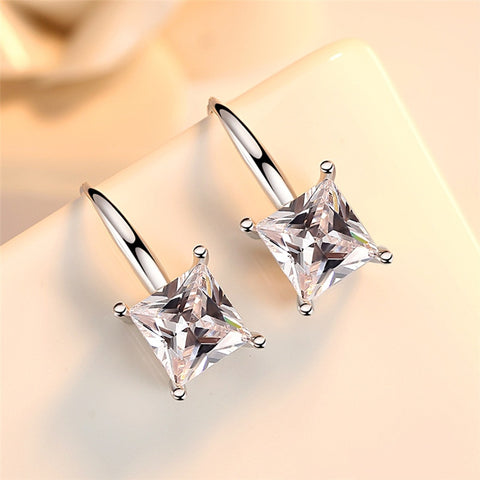 Korean Temperament Rose Gold Luxury Brand Jewelry Women Trendy Summer Accessories Ear Hook 100% 925 Sterling Silver Earing