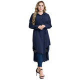 Lady's Long Style Blouse Dress Plus Size Muslim Abaya Costumes Hollow Soft Women Blouse Dress Solid Arabic Islamic Clothing