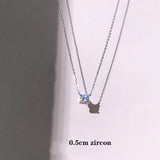 Louleur 925 sterling silver Necklace 0.3cm/0.4cm/0.5cm Zircon Necklace For Women Fashion Jewelry