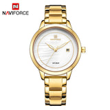 Luxury Brand NAVIFORCE Rose Gold Watches For Women Quartz Wrist watch Fashion Ladies Bracelet Waterproof Clock Relogio Feminino
