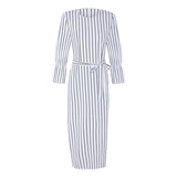 MISSJOY kleid Dubai Open Abaya Muslim Party dresses Women Kaftan Cotton Striped Turkish Islamic Arab Women Costume Casual Wear