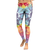 NADANBAO 2019 Women Leggings Mandala Flower Digital Print Slim Pink Fitness Woman Leggins Workout Plus Size High Waist Pants