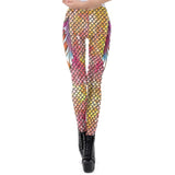 NADANBAO Galaxy Mermaid Leggings Women Workout Fitness Legging Colorful Fish Scales  Printed Leggins Plus Size