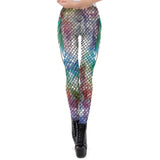 NADANBAO Galaxy Mermaid Leggings Women Workout Fitness Legging Colorful Fish Scales  Printed Leggins Plus Size