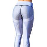 NIBESSER New Women Gold Print Leggings No Transparent Exercise Fitness Workout Leggings Patchwork Push Up Female Pants Leggins