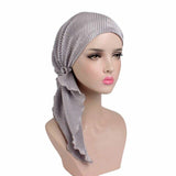 New Fashion Muslim Woman Inner Hijabs Hats Turban Head Cap Hat Beanie Ladies Hair Accessories Muslim Scarf Cap Hair Loss