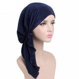 New Fashion Muslim Woman Inner Hijabs Hats Turban Head Cap Hat Beanie Ladies Hair Accessories Muslim Scarf Cap Hair Loss