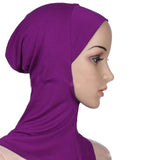 New Under Scarf Hat Cap Bone Bonnet Hijab Islamic Head Wear Neck Cover Muslim