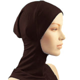 New Under Scarf Hat Cap Bone Bonnet Hijab Islamic Head Wear Neck Cover Muslim