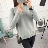 OHCLOTHING 2019 new spring Korean Short all-match winter sweater knitted shirt with long sleeves and loose women
