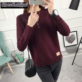 OHCLOTHING 2019 new spring Korean Short all-match winter sweater knitted shirt with long sleeves and loose women