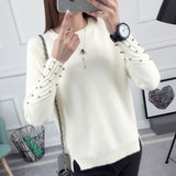 OHCLOTHING 2019 new spring Korean Short all-match winter sweater knitted shirt with long sleeves and loose women