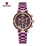 REWARD Luxury Fashion Women Watches Waterproof Casual Quartz Ladys Watch for Woman Dress Ladies Wristwatches Relogio Feminino