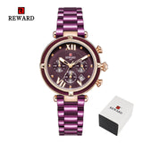 REWARD Luxury Fashion Women Watches Waterproof Casual Quartz Ladys Watch for Woman Dress Ladies Wristwatches Relogio Feminino