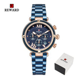 REWARD Luxury Fashion Women Watches Waterproof Casual Quartz Ladys Watch for Woman Dress Ladies Wristwatches Relogio Feminino