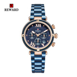 REWARD Luxury Fashion Women Watches Waterproof Casual Quartz Ladys Watch for Woman Dress Ladies Wristwatches Relogio Feminino