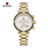 REWARD Luxury Fashion Women Watches Waterproof Casual Quartz Ladys Watch for Woman Dress Ladies Wristwatches Relogio Feminino