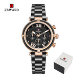 REWARD Luxury Fashion Women Watches Waterproof Casual Quartz Ladys Watch for Woman Dress Ladies Wristwatches Relogio Feminino