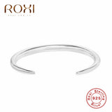 ROXI Fashion Simple Open Ring Finger Jewelry Adjustable Knuckle Rings for Women 100% 925 Sterling Silver Rings Wedding Anillos