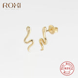 ROXI Fashion Women's Punk Style Animal Snake Earrings 100% 925 Sterling Silver Earring Snakelike Animal Climber Ear Jewelry Gift