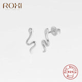 ROXI Fashion Women's Punk Style Animal Snake Earrings 100% 925 Sterling Silver Earring Snakelike Animal Climber Ear Jewelry Gift