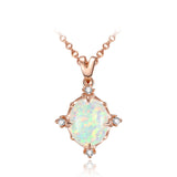 ROXI Vintage Opal Stone Pendants Necklaces Fashion Rose Gold Chain Choker Necklace Statement Bohemian Jewelry for Women ketting3
