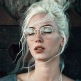 Round Glasses Frame Woman Men Glasses Retro Myopia Optical Frames Metal Clear lens Black Silver Gold Eyeglasses Oculos De Grau