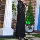 Sequin Tassel Abaya Dubai Muslim Hijab Dress Abayas For Women Kaftan Caftan Islamic Clothing Turkish Dresses Robe Femme Clothes