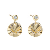 Simple Zircon Drop Earing 925 Sterling Silver Earrings For Women Charm Silver Jewellery Gold Earring Pendientes De Plata De Ley