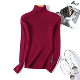 Slim Soft Sweater women winter 2019 Autumn turtleneck Sweater knit Thick Pullover oversize femme Jumpers ladies black sweaters
