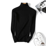 Slim Soft Sweater women winter 2019 Autumn turtleneck Sweater knit Thick Pullover oversize femme Jumpers ladies black sweaters