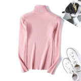 Slim Soft Sweater women winter 2019 Autumn turtleneck Sweater knit Thick Pullover oversize femme Jumpers ladies black sweaters