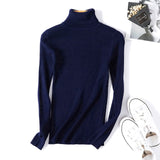 Slim Soft Sweater women winter 2019 Autumn turtleneck Sweater knit Thick Pullover oversize femme Jumpers ladies black sweaters