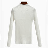 Soft Women Knitted Sweater Turtleneck Solid Long Sleeve Pullover Female 6 Color Cute Sweater Fashion High Quality Ladies Sweater