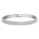 Trendy AAA Tennis Bracelet For Women Girls Luxury Micro Crystal Braslet Gold Silver Color Chain Bracelet&Bangles Jewelry Gift
