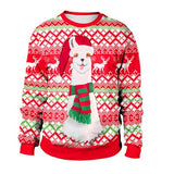 Ugly Christmas Sweater snowman For gift Santa reindeer Pullover Womens Mens 3D Jerseys and Sweaters Tops Autumn Winter Clothing