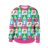 Ugly Christmas Sweater snowman For gift Santa reindeer Pullover Womens Mens 3D Jerseys and Sweaters Tops Autumn Winter Clothing