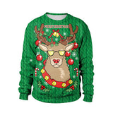 Ugly Christmas Sweater snowman For gift Santa reindeer Pullover Womens Mens 3D Jerseys and Sweaters Tops Autumn Winter Clothing