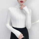 Underwear Woman Autumn and Winter 2019 New sweater Slim Bottom Shirt Long Sleeve Tight Knitted Shirt Thickening