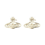 Universe Planet Stud Earrings 925 Sterling Silver Earring For Women Gold Korean Earings Simple Fine Jewellery Kolczyki Damskie