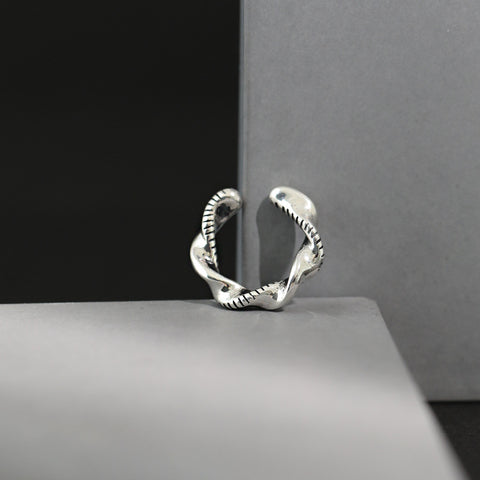 Vintage 925 Sterling Silver No Ear Piercing Personality Popular Open Clip Fashion Jewelry Joyas De Plata Aretes De Clip