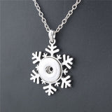 Vintage round 18mm metal xinnver snap necklace & pendant Sterling jewelry with Bead chain statement woman  DIY jewelry ZG037