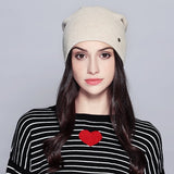 Warm Beanie 2019 Fashion Autumn Hats For Women Winter Brand New Lattice Cotton Knitted Hat Female Skullies Beanies Lady Bonnet