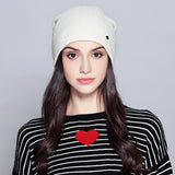 Warm Beanie 2019 Fashion Autumn Hats For Women Winter Brand New Lattice Cotton Knitted Hat Female Skullies Beanies Lady Bonnet