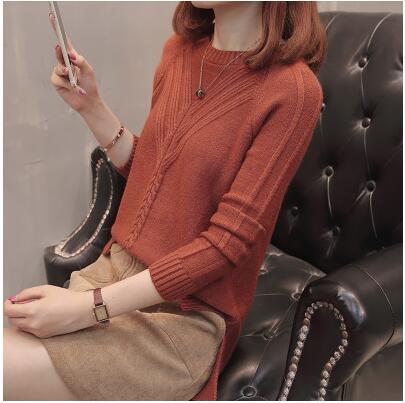 Winter Women pullover sweater fashion Autumn plus size sweaters O-neck knitwear loose knitted sweater female slim casual tops