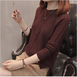 Winter Women pullover sweater fashion Autumn plus size sweaters O-neck knitwear loose knitted sweater female slim casual tops