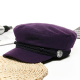 Women Baseball Cap Hats For Women Winter Octagonal Fashion French Wool Baker's Boy Hat Cap Female Black Streetwear Caps 2019