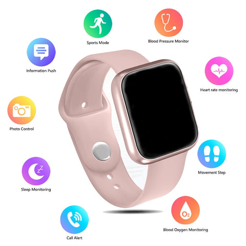 Women IP68 Waterproof Smart Watch P70 P68 Bluetooth 4.0 Smartwatch For Apple IPhone xiaomi Heart Rate Monitor Fitness Tracker