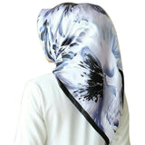 Women hijab scarf Fashion Imitation Silk Scarves large Square Muslim Scarf Printed Different Colors Lady Shawl